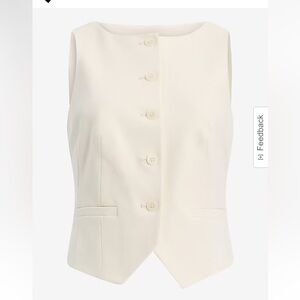 Express - White Business Vest NWT